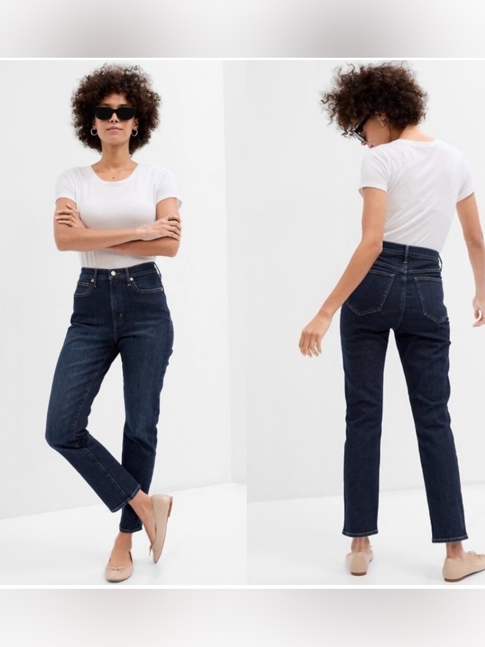 NWT Gap High Rise Vintage Slim Stretch Jeans Blue Denim Size 10 / 30R